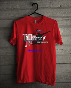 kaos PROUD TO BE INDONESIA merah